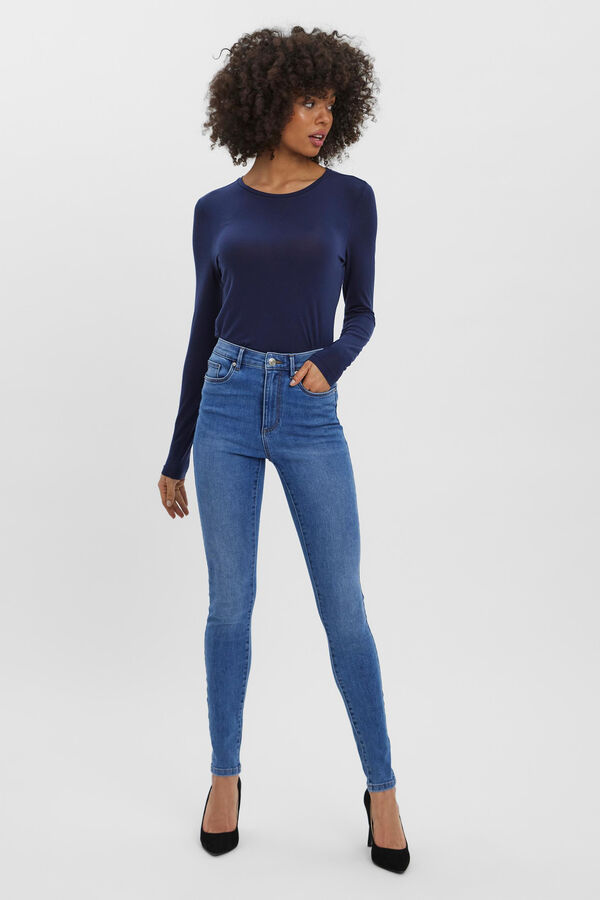 Vero Moda Vaquero skinny de mujer con cintura alta Azul