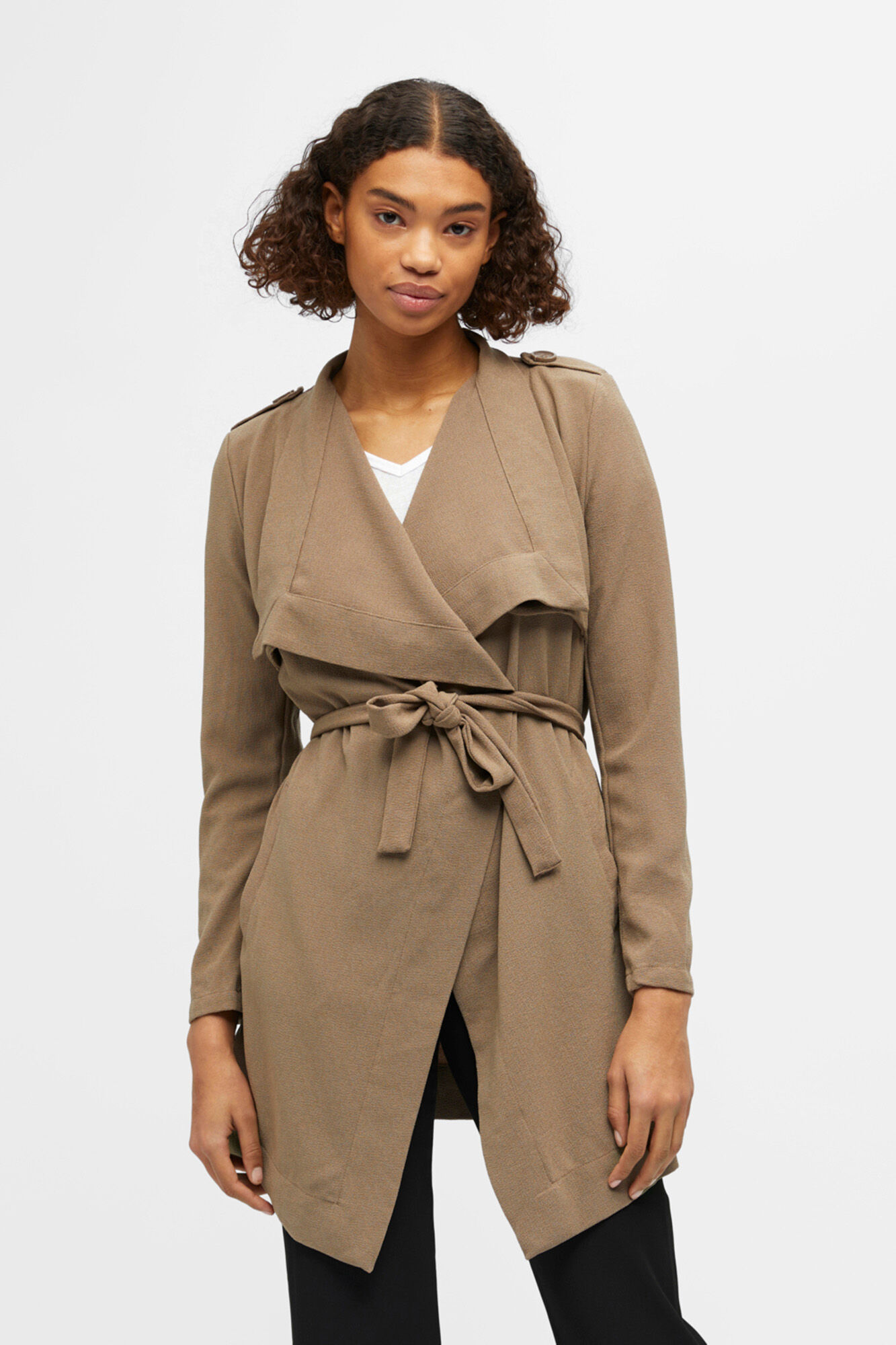 Object Chaqueta con cintur&oacute;n