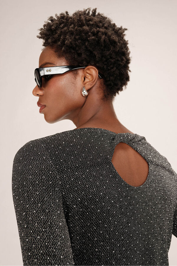 Grace & Mila Top pegado l&uacute;rex Gris