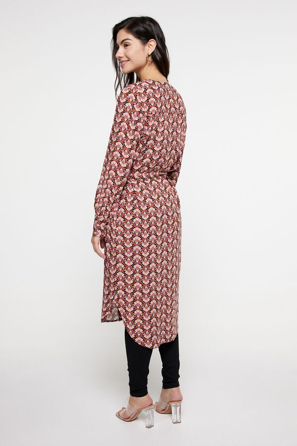 Vero Moda Vestido comprido cruzado Castanho