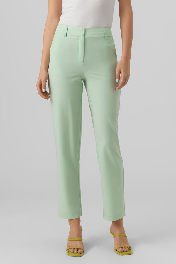 Vero Moda Calças de fato de mulher com dois bolsos Verde