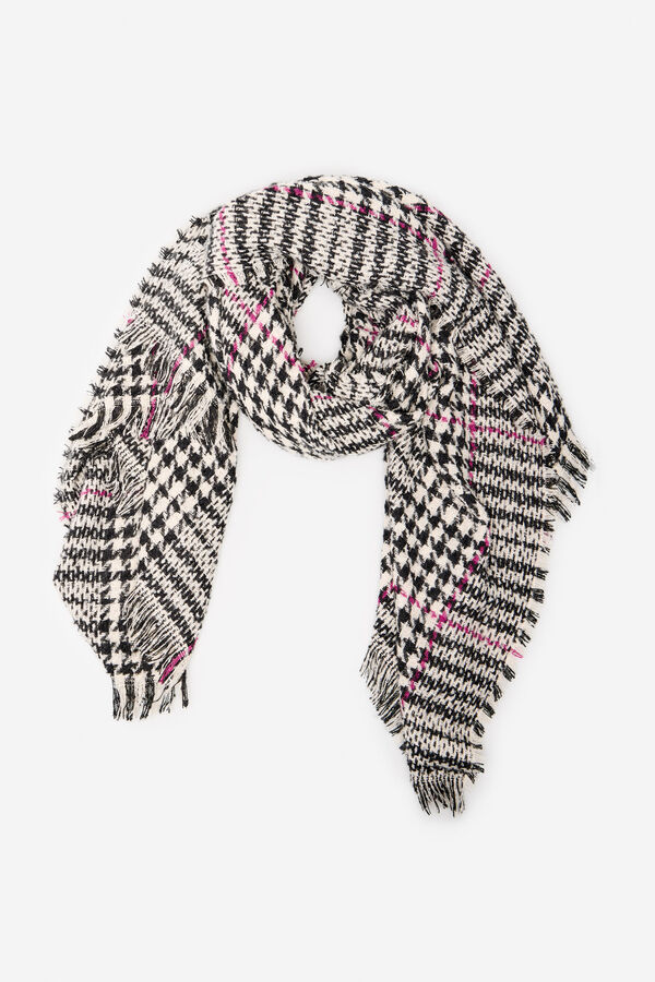 Cortefiel Fular estampado harris Estampado gris