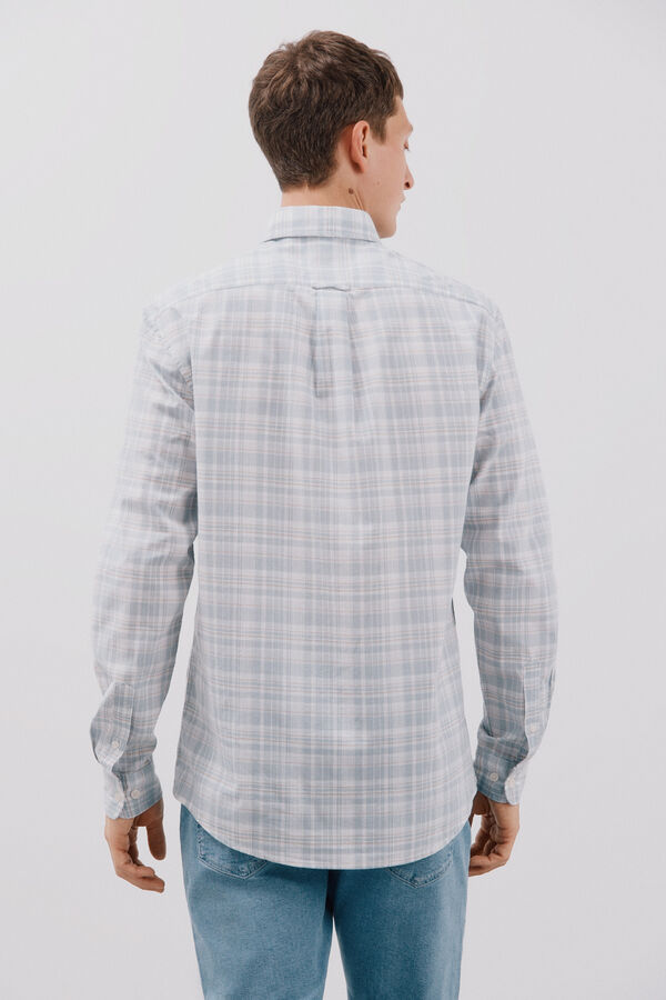 Cortefiel Camisa aos quadrados Azul