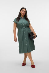 Vero Moda Curve Vestido midi camisero talla grande Verde