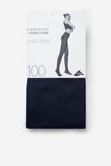 Cortefiel Collants Opacos 100D Azul