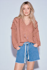 Slowlove Shorts de laço Azul