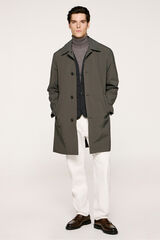 Selected Abrigo t&eacute;cnico resistente al agua con chaleco desmontable Gris oscuro