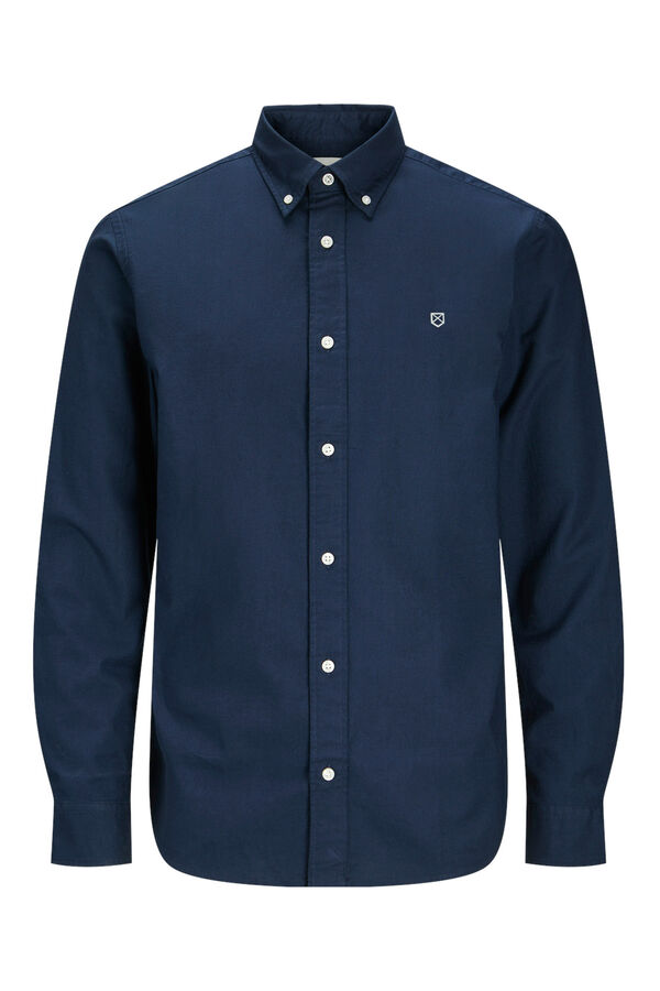 Jack & Jones Camisa oxford corte slim Azul