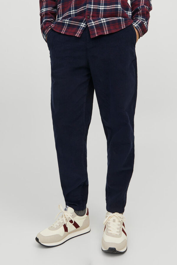 Cortefiel Pantalón chino tapered fit Azul marino