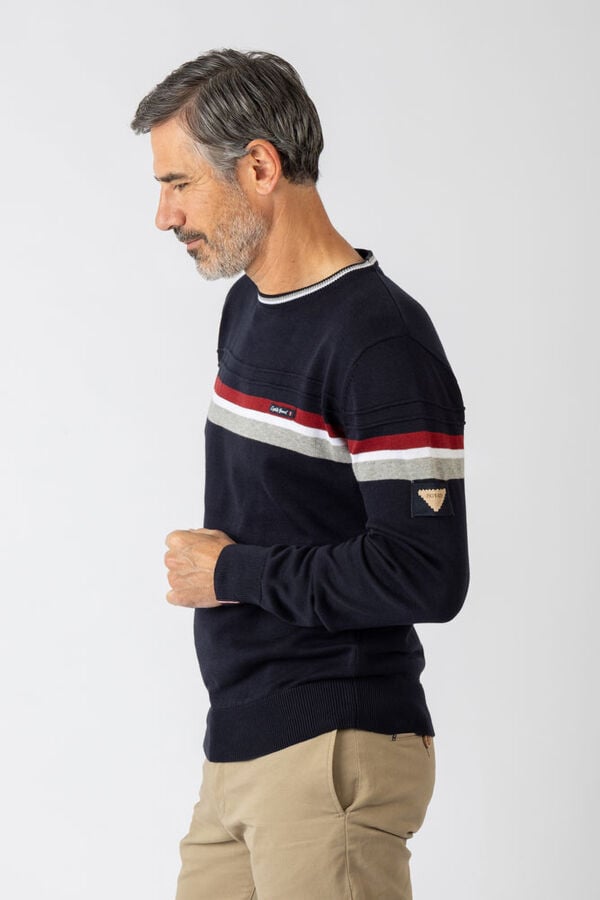 Privata Camisola de gola redonda Azul