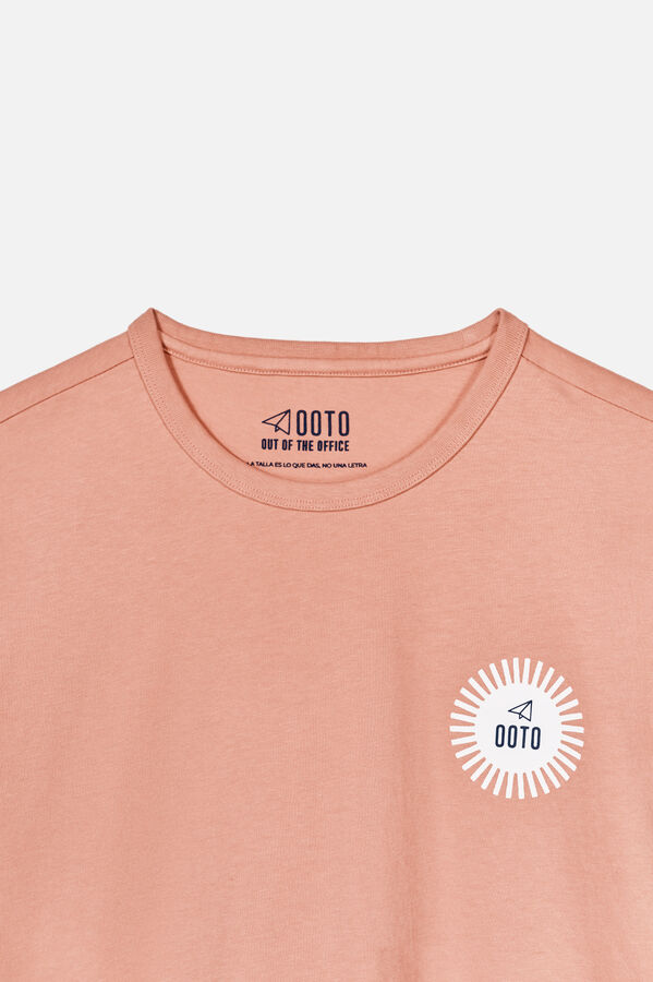 OOTO Camiseta gr&aacute;fica lavada OOTO Vermelho