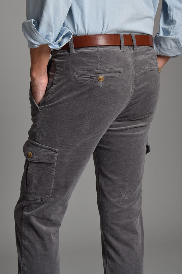 Cloking Pantal&oacute;n Cargo Pana Gris
