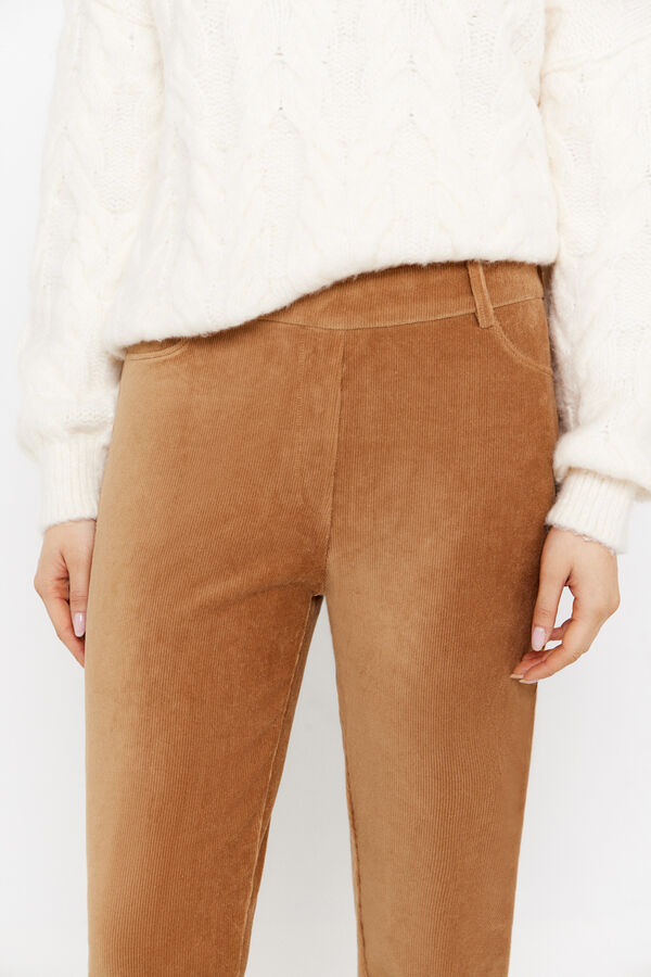 Cortefiel Pantalón de pana Beige