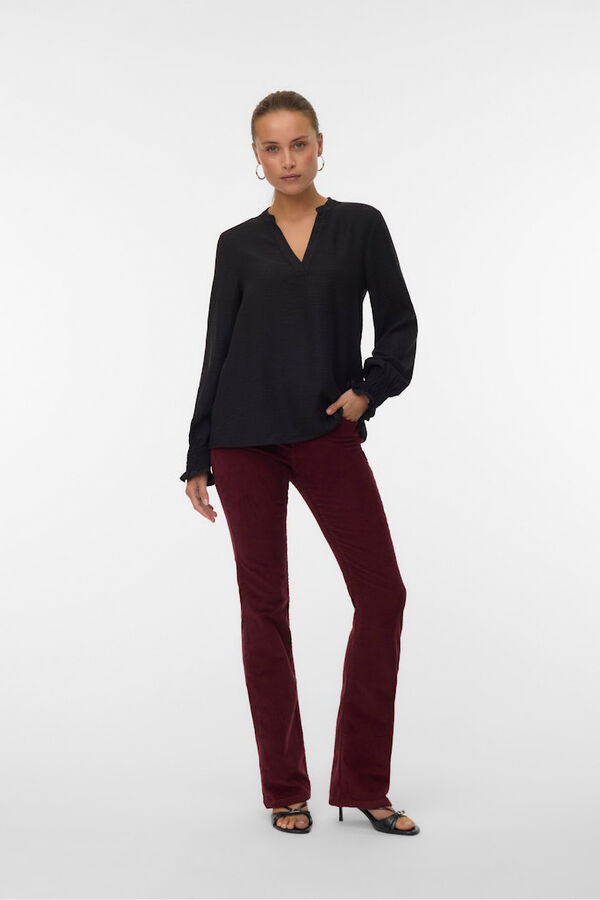 Vero Moda Pantal&oacute;n vaquero acampanado Rojo