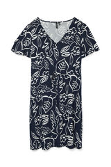 Vero Moda Vestido curto de gola em bico Azul