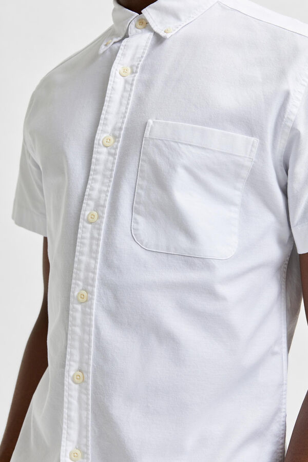 Cortefiel Camisa manga corta sport Blanco