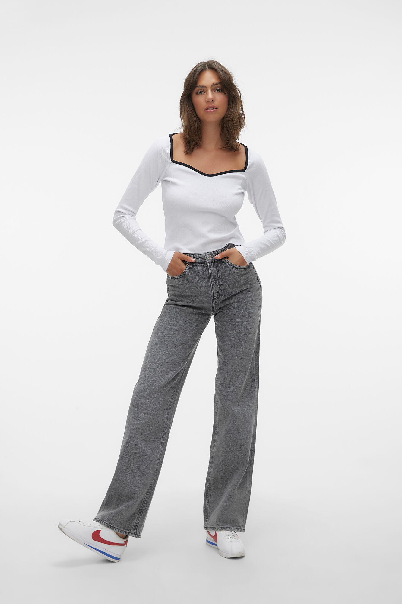 Vero Moda Jeans de tiro alto