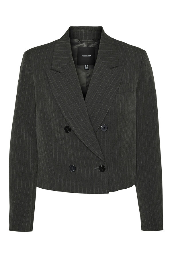 Vero Moda Blazer curto riscas Cinzento