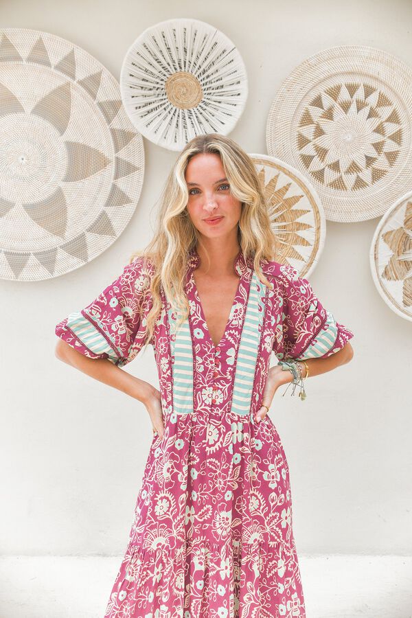 Jaase Vestido midi Mila Subiu