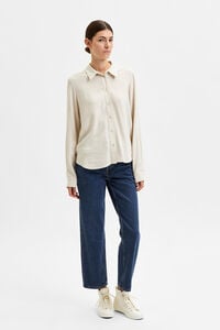 Selected Camisa de manga larga de lino Regular Fit