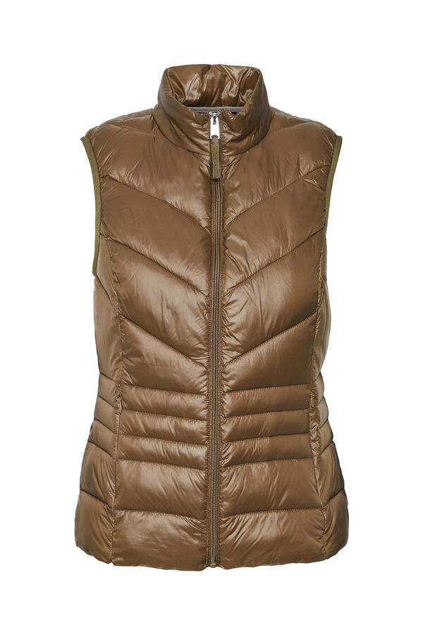 Vero Moda Chaleco acolchado con bolsillos Verde