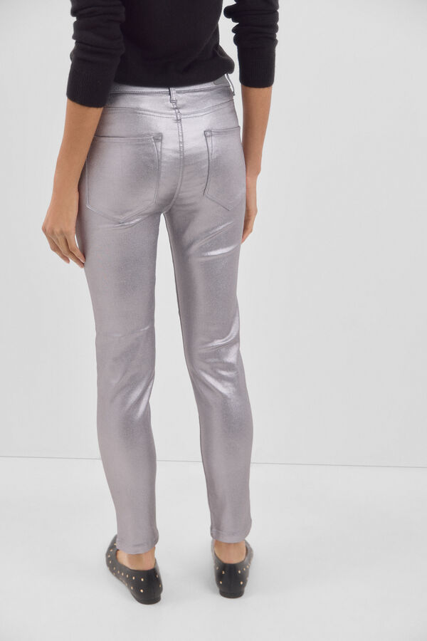 Cortefiel Pantalones Sensational Resinados Gris