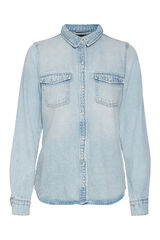 Vero Moda Camisa denim manga comprida Azul
