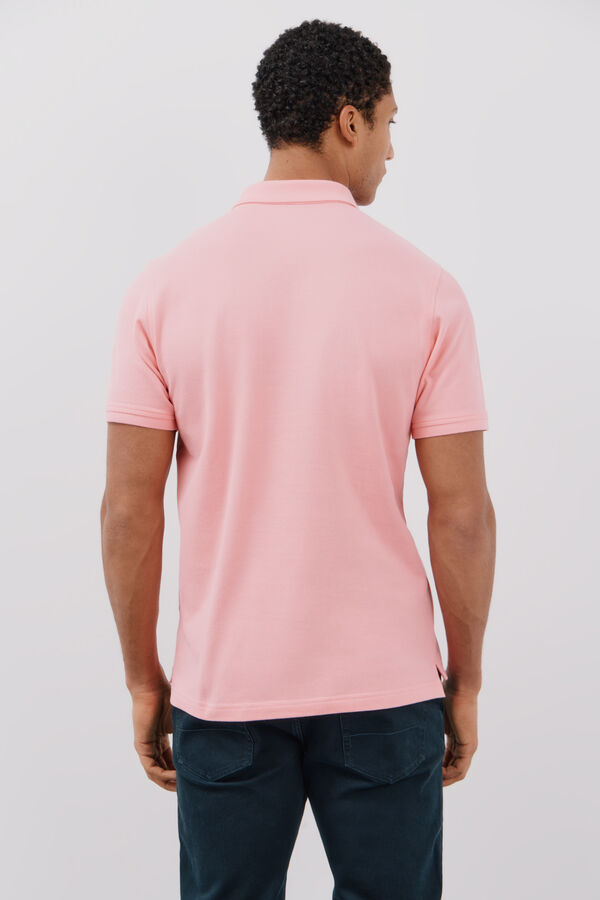 Cortefiel Polo b&aacute;sico piqu&eacute; Coral