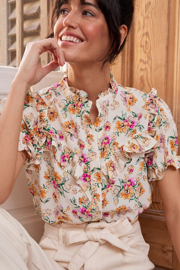 Pol&iacute;n Et Moi Blusa con flores Vilantia Multicolor