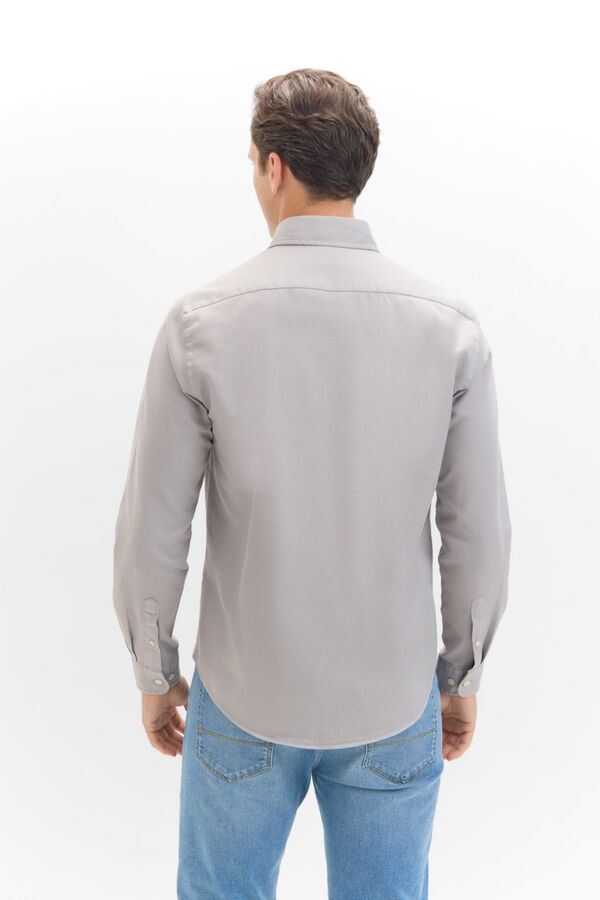 Cortefiel Camisa estruturada colorida Cinzento