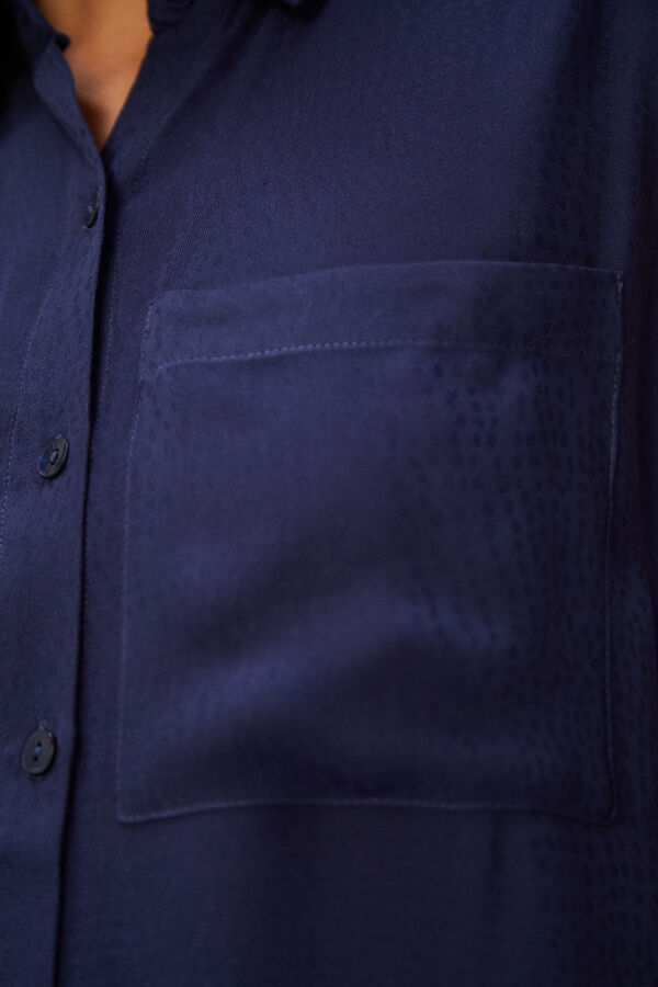 Cortefiel Camisa sem mangas Azul