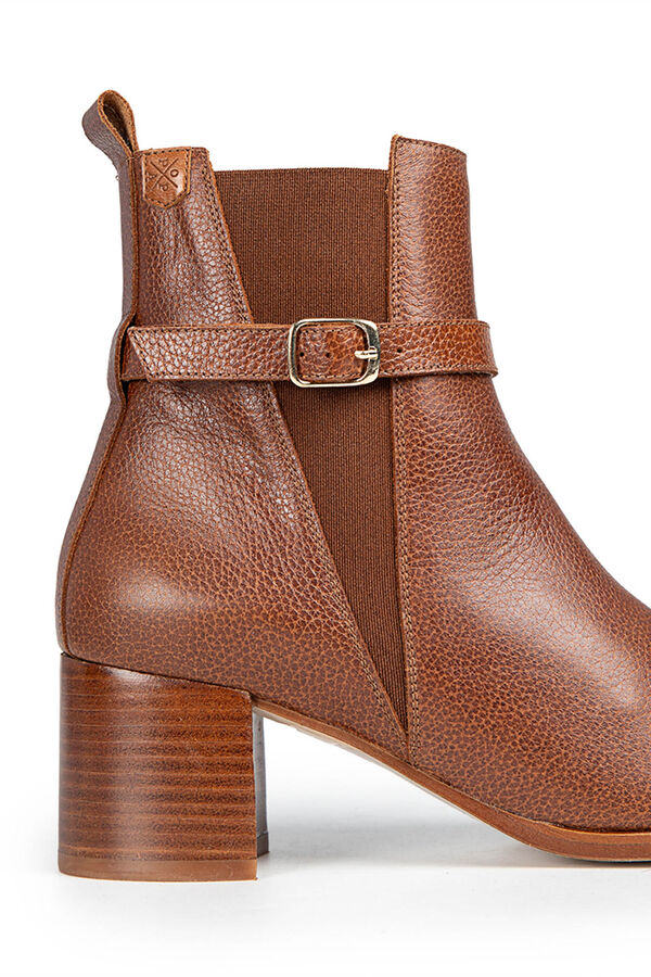 Popa Botins de salto alto para senhora Taylor Nomada Castanho