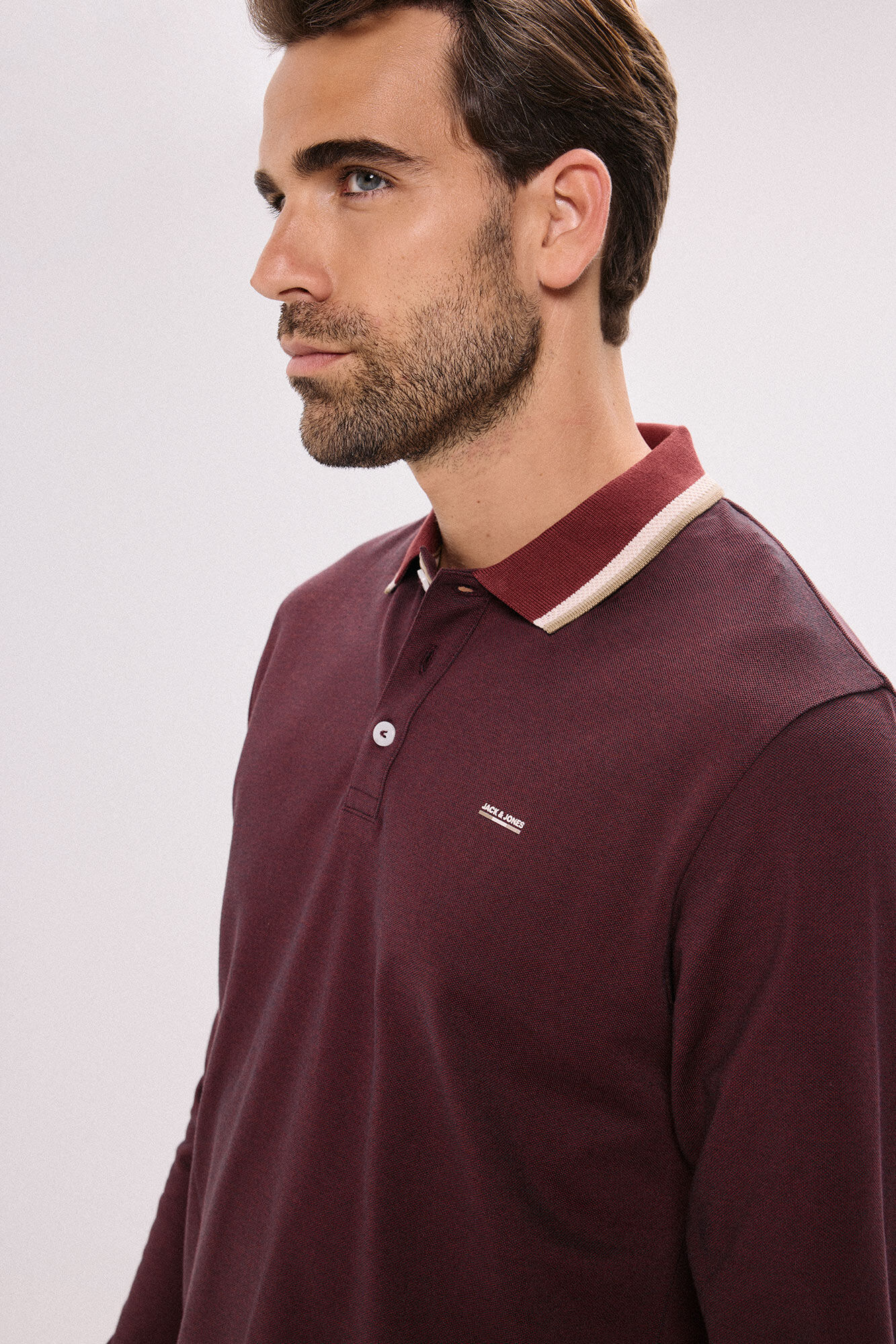 Jack & Jones Polo cl&aacute;ssica de manga comprida