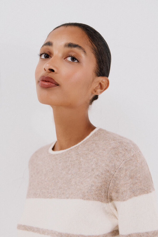 Cortefiel Jersey tacto suave Beige