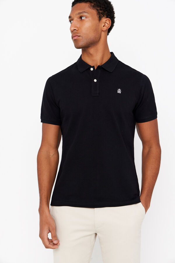 Cortefiel Polo b&aacute;sico Negro