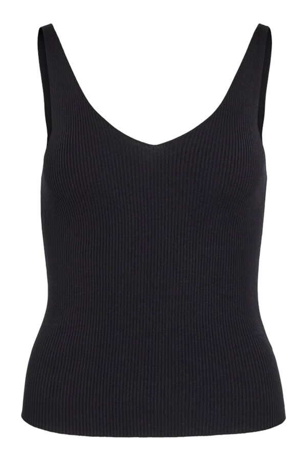 Vila Top punto tirantes con viscosa Negro