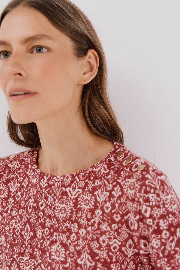 Cortefiel Camisa de caixa de bot&otilde;es Multicolorido