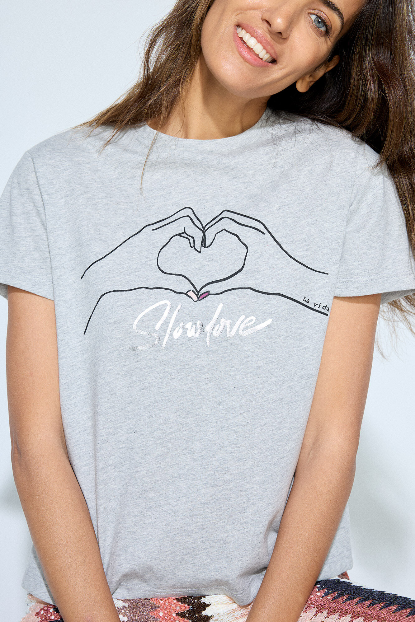 Slowlove Camiseta coraz&oacute;n Tie-Dye