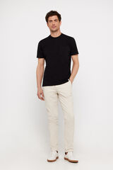 Cortefiel T-shirt b&aacute;sica bolso Preto