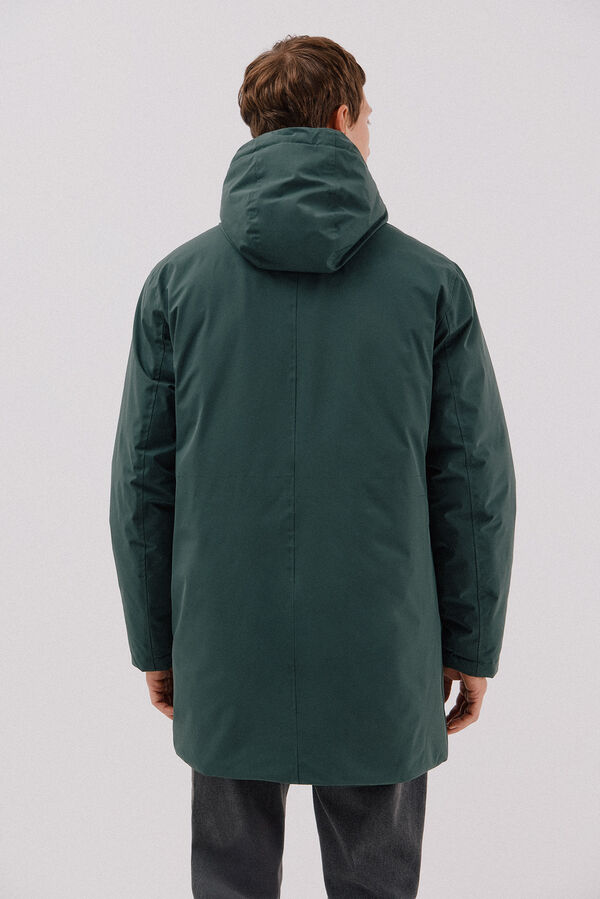 Cortefiel Parka 4 bolsillos Verde oscuro