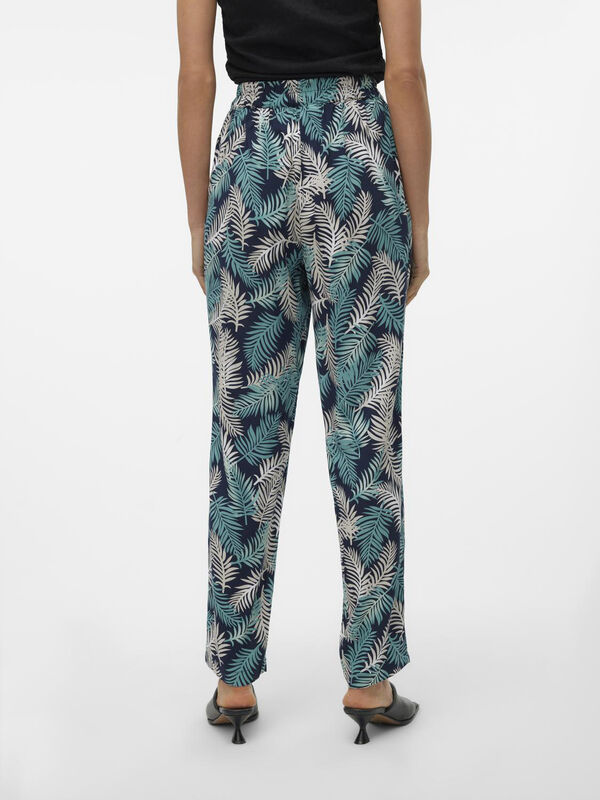 Vero Moda Cal&ccedil;as fluidas de mulher com cintura el&aacute;stica Azul