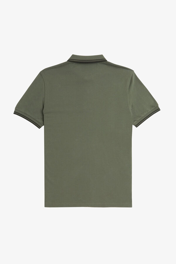 Fred Perry Polo con dos tonos Fred Perry Kaki
