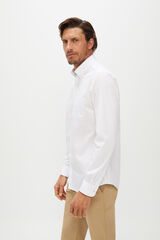 Cortefiel Camisa lisa coolmax eco-made stretch Blanco