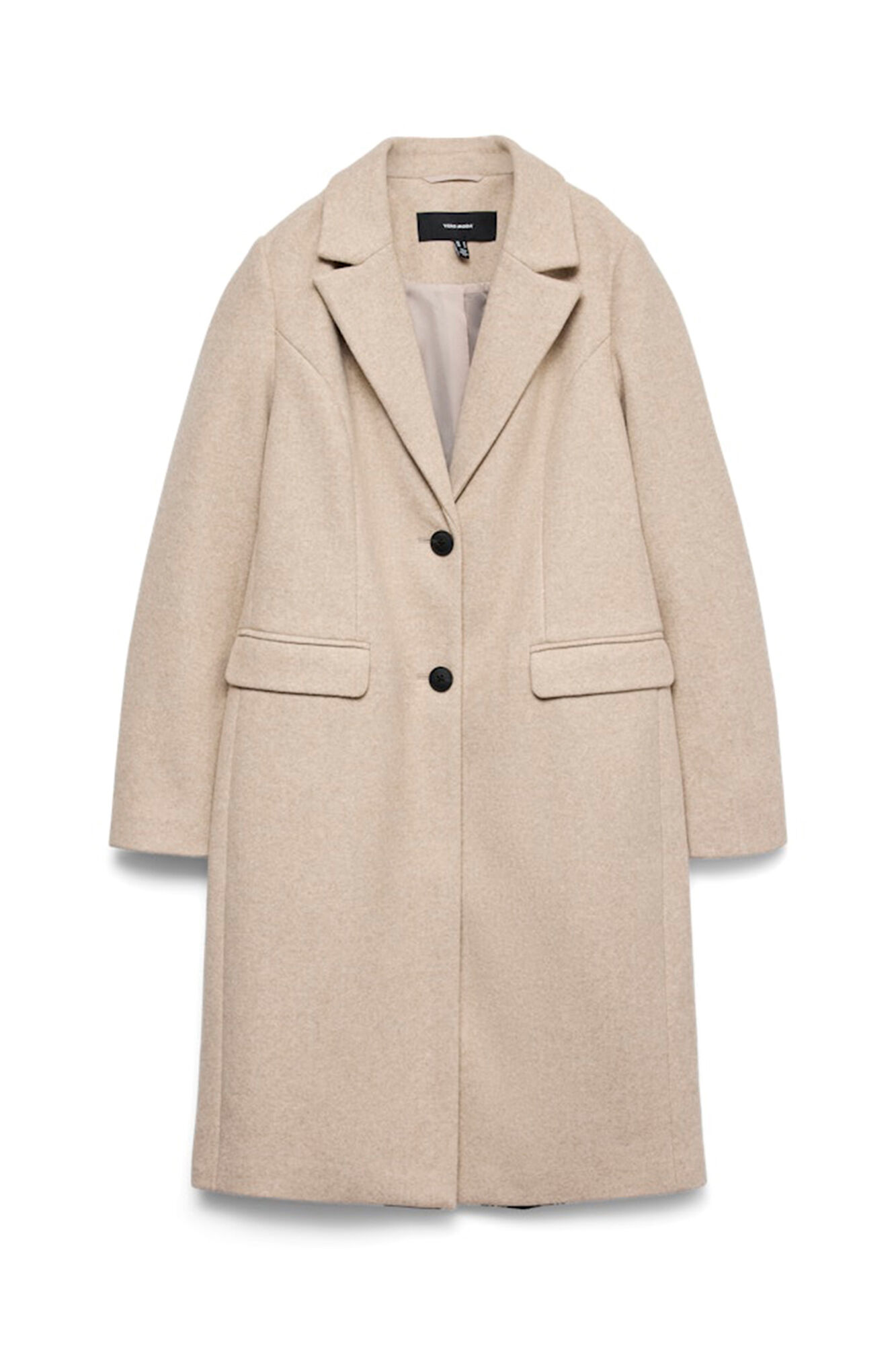 Vero Moda Abrigo midi de pa&ntilde;o