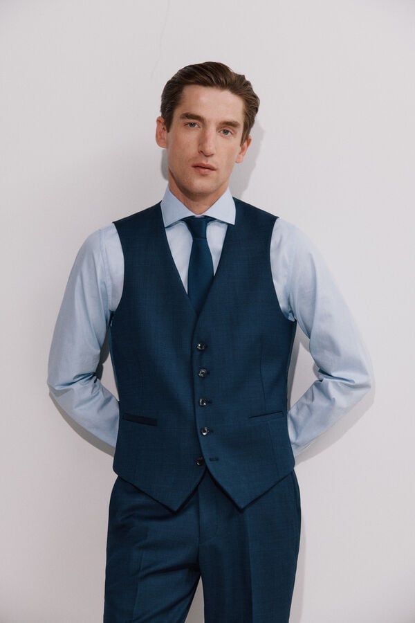 Cortefiel Colete azul  Azul