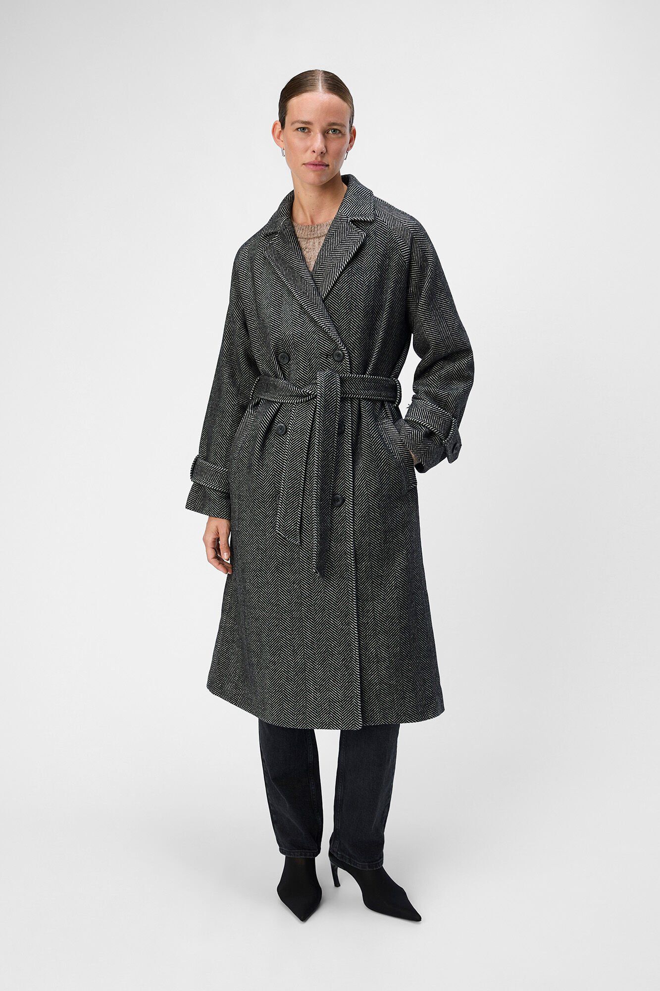 Object Sobretudo longo de pano