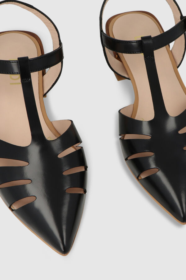 Lodi Zapatos planos de mujer en piel Negro