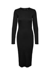Vero Moda Vestido midi manga comprida Preto