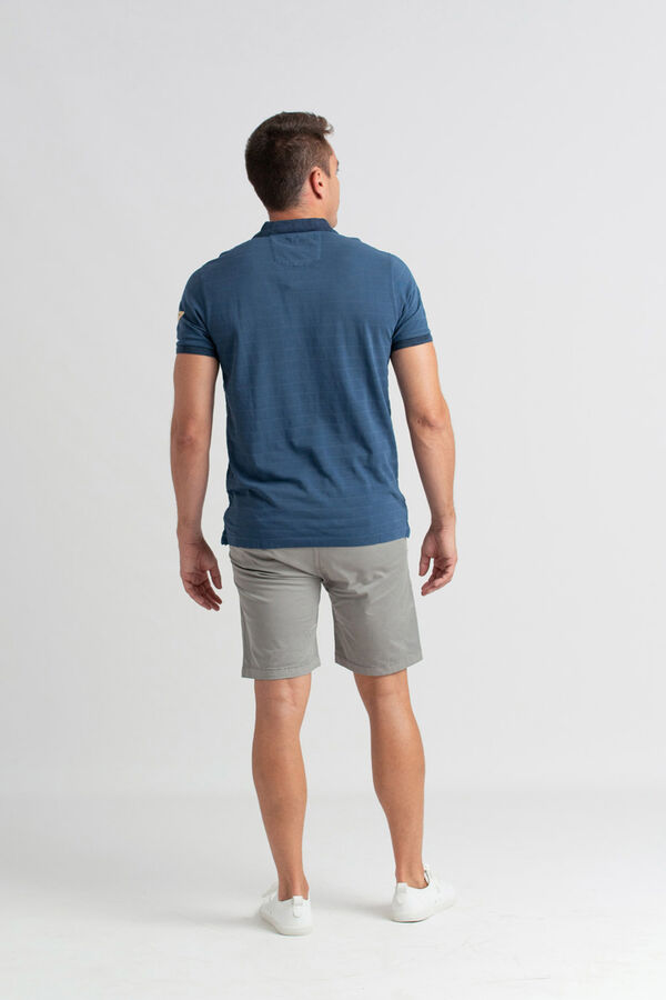 Privata Manga curta 100% algodão Azul