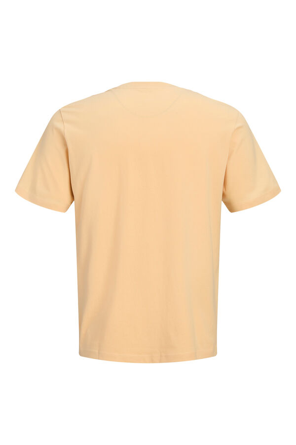 Jack & Jones T-shirt estampada em algod&atilde;o Tostado